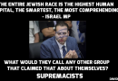 Why is this lying Jew saying this? Israeli lawmaker proclaims supremacy of Jewish race!