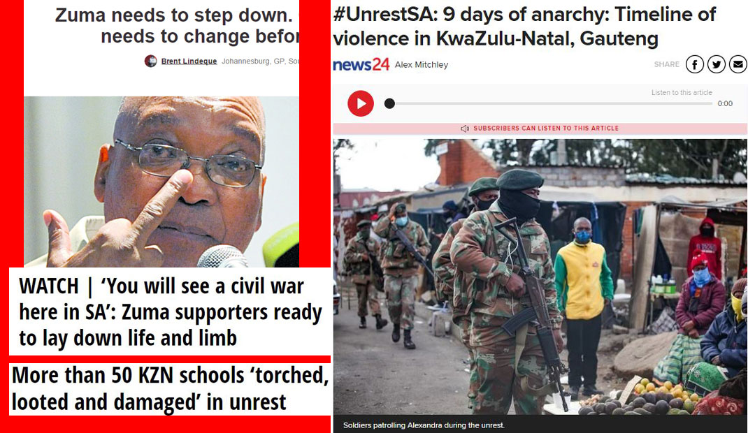 Video & Audio: South Africa: The mass riots, violence & killing: Zuma Riots - Initial Analysis